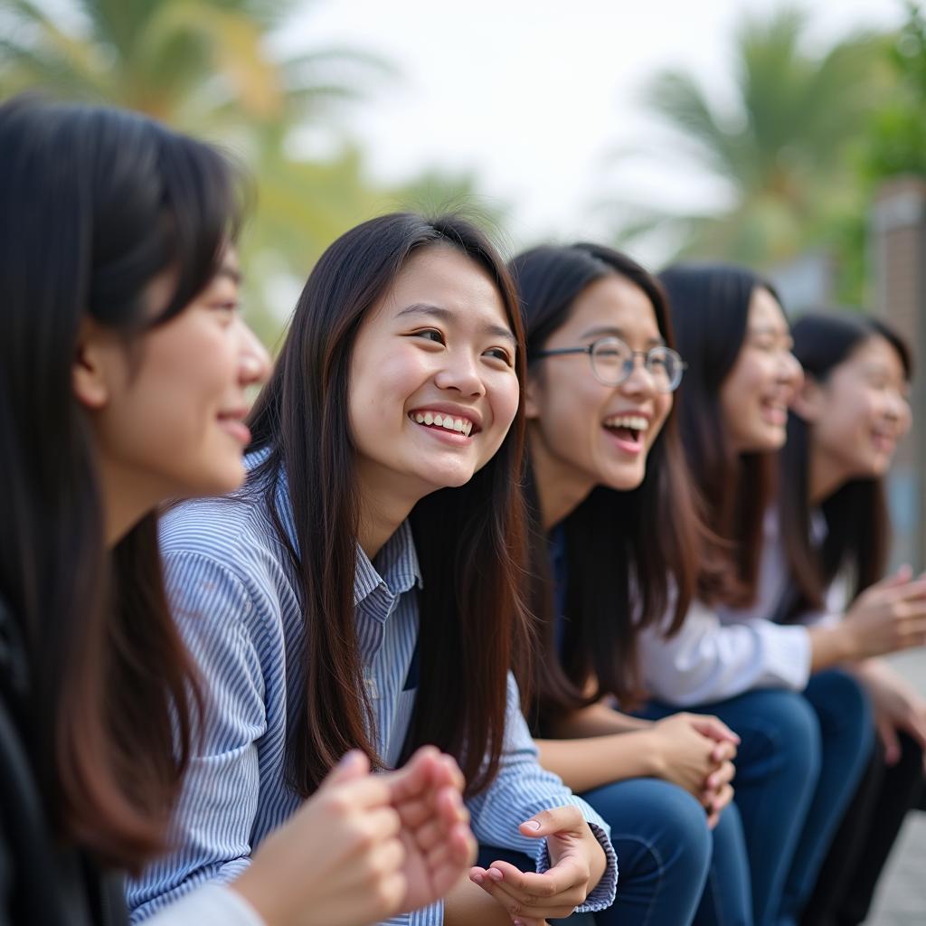 Khoảnh khắc học sinh Trường THPT Lưu Hoàng tham gia hoạt động ngoại khóa sôi nổi